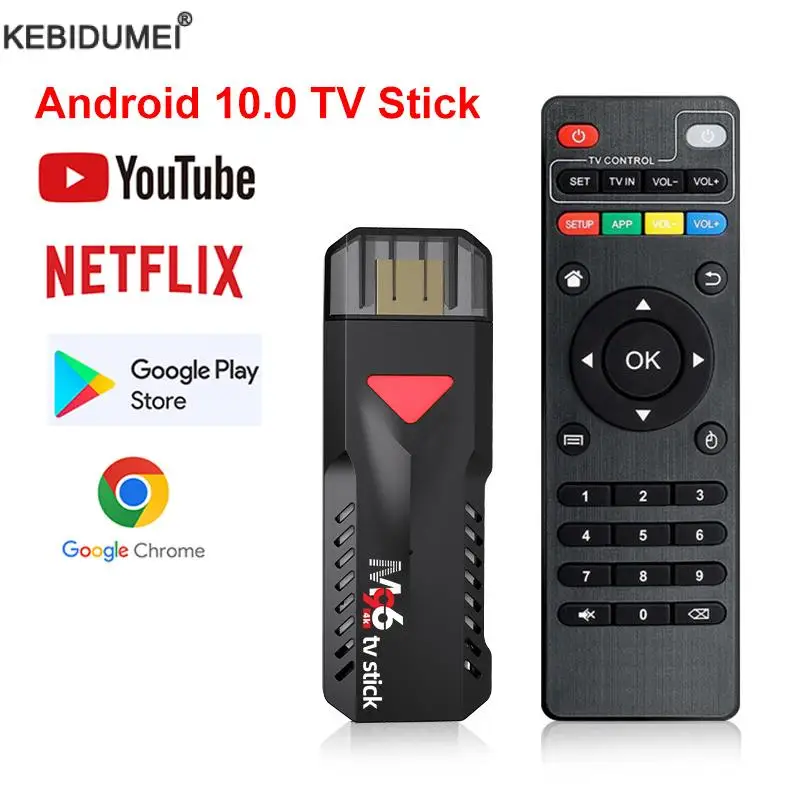 

M96 Mini TV Stick Android 10 4K HD 2G 16G Android TV Box 2.4G 5G Wifi Smart TV Box H313 Media Player TV Receiver Set Top Box