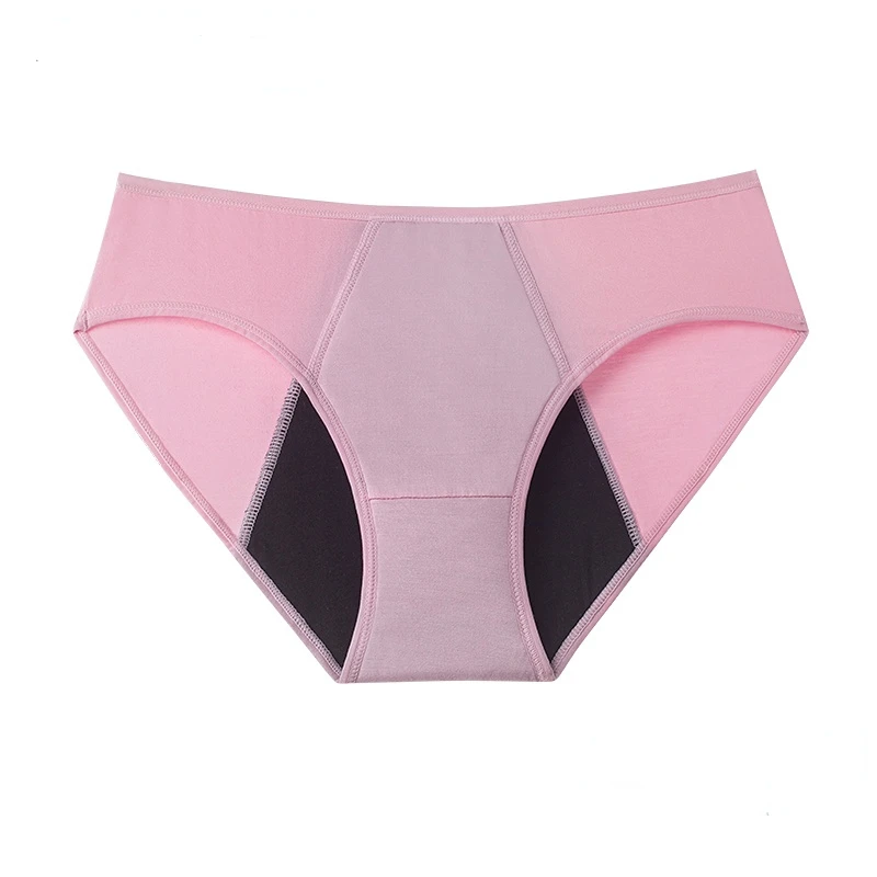 Girls Ladies Menstrual Period Panties Physiological Sanitary Underwear 4 Layer Mid-Flow Absorbency Leakproof Lingerie