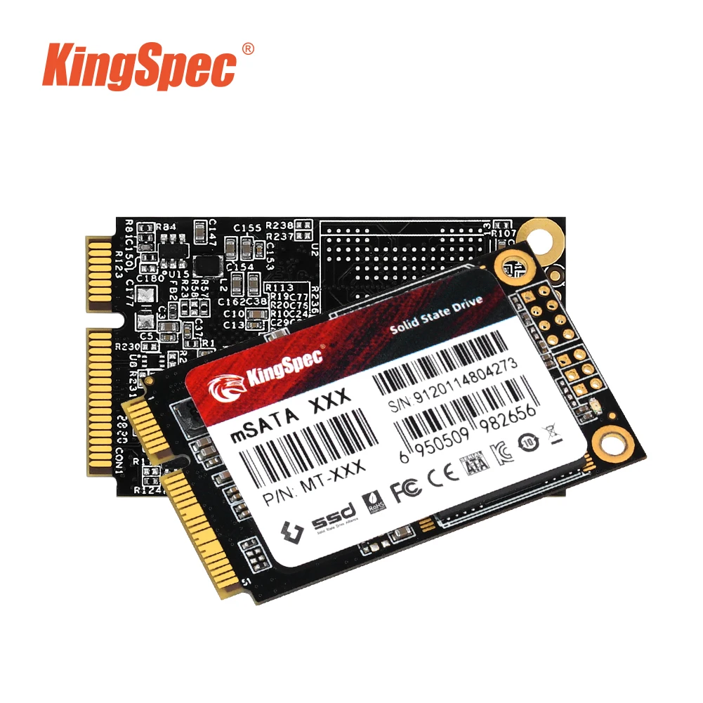 KingSpec 128 gb 256GB 240GB SATA3 mSATA Internal SSD Hard Drive Solid State Disk Mini SATA  for Laptop PC Desktop Free