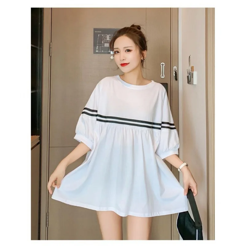 

Fashion Diva Women's Big-size overfit Summer Half-sleeved T-shirt