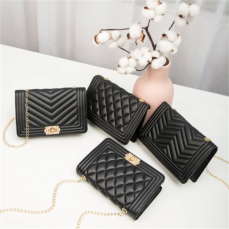 

New Embroidery Thread Small PU Leather Crossbody Bags For Women Trend Hand Bag Female Causal Branded Shoulder Handbags