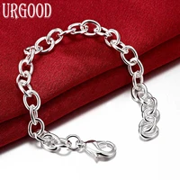 925 sterling silver o chain bracelet for women men party engagement wedding gift fashion jewelry
