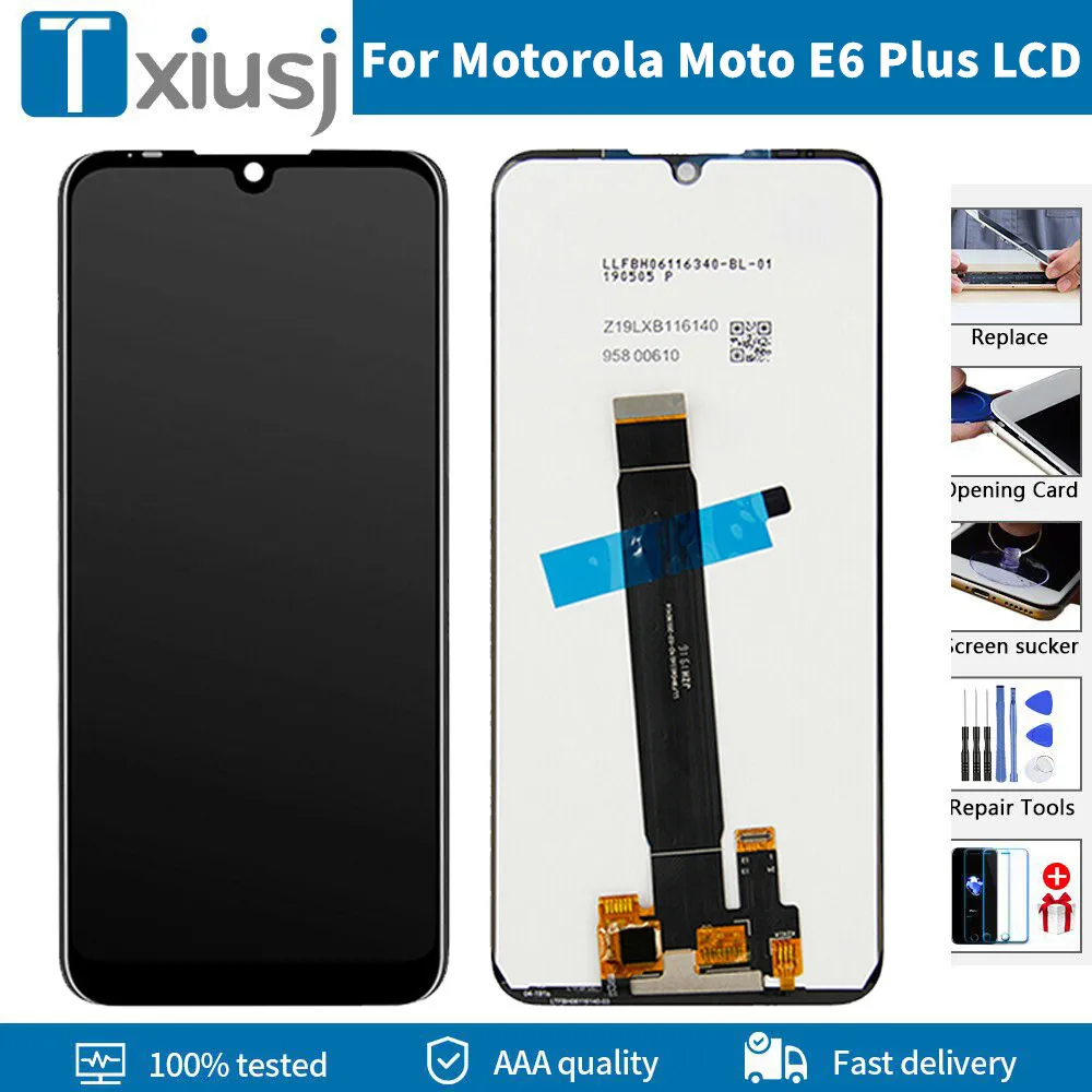 

ЖК-дисплей 6,1 "для Motorola Moto E6 Plus, сенсорный экран, дигитайзер, запасные части для Moto E6 Plus, оригинал