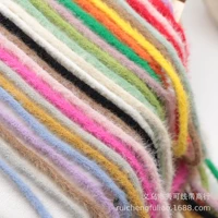 5mm 90yards rabbit fur rolls for clothing diy colorful ribbons and trimmings soft craft supplies yarn cord belt