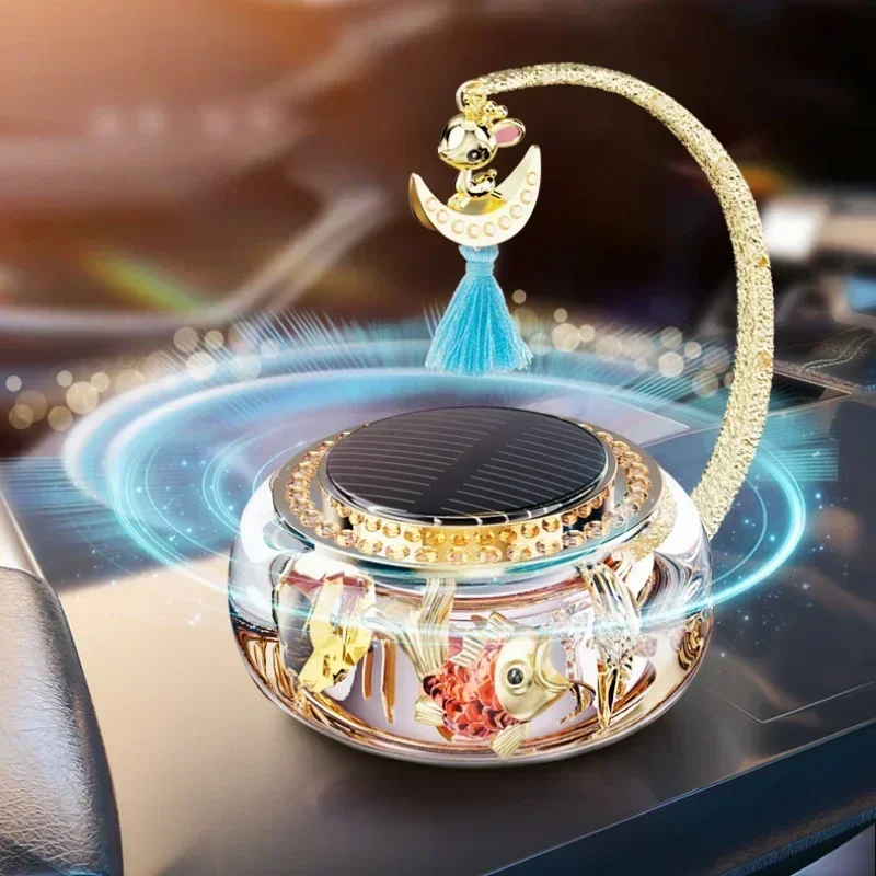 Вращающееся на солнечной батарее автомобильное ароматерапевтическое сиденье