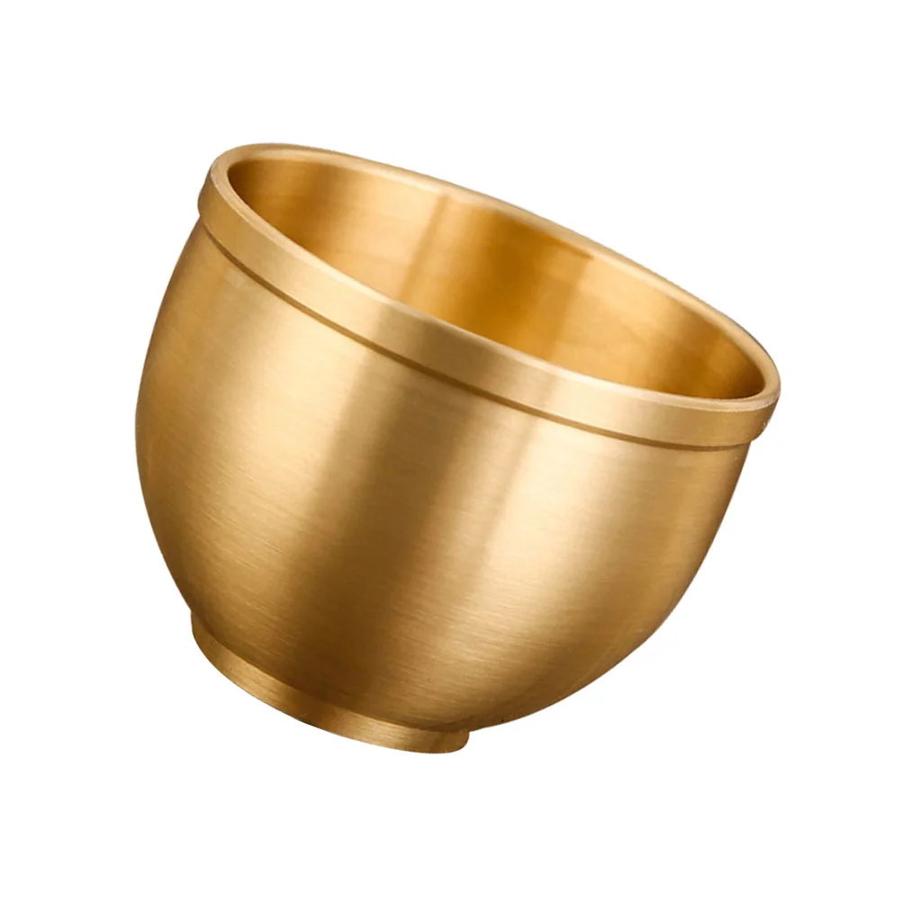 

Cocktail Glass Brass Cup Drinking Container Serving Round Tea Storage Kitchen Utensil