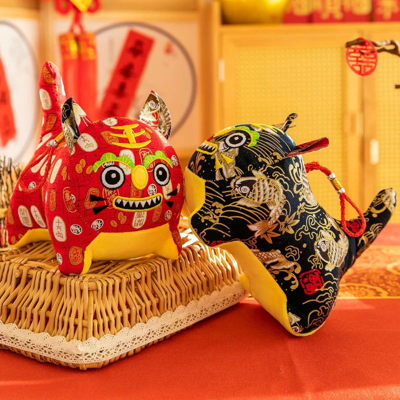 Новый 2022 год Рождественский подарок 8 см талисман Тигр мягкая плюшевая игрушка