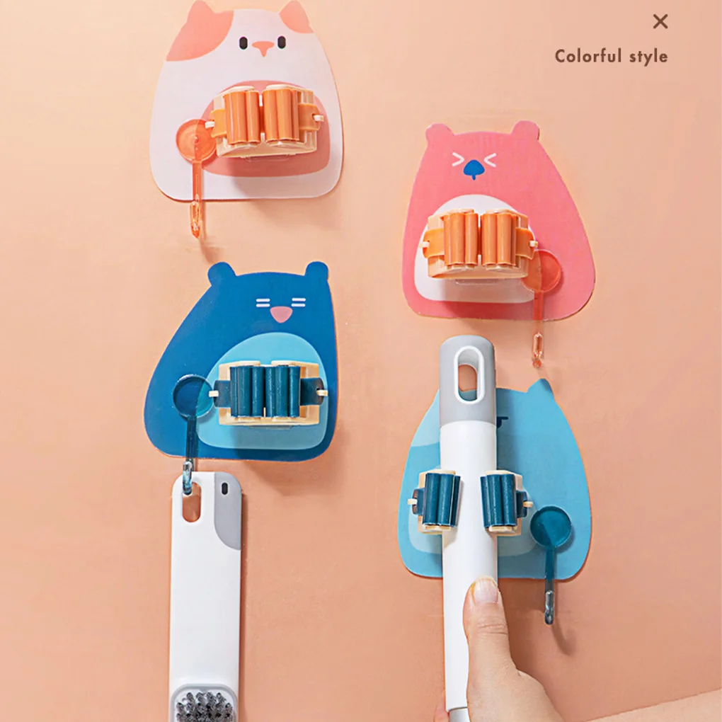 

1PC Home Storage Rack Bathroom Suction Hanging Pipe Hooks Wall Mounted Mop Umbrella Organizer Holder Brush Broom Hanger
