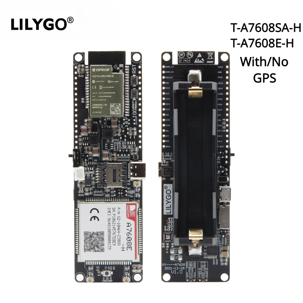 LILYGO®T-SIM A7608E-H ESP32 LTE Cat 4 высокоскоростная 4G сеть GPS антенна беспроводная WiFi Bluetooth макетная плата