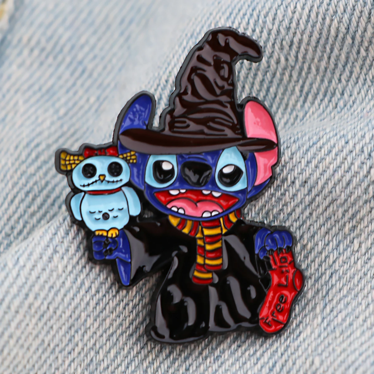 LB2652 Ститч инопланетянин эмаль булавки и металлическая Волшебная Брошь булавка