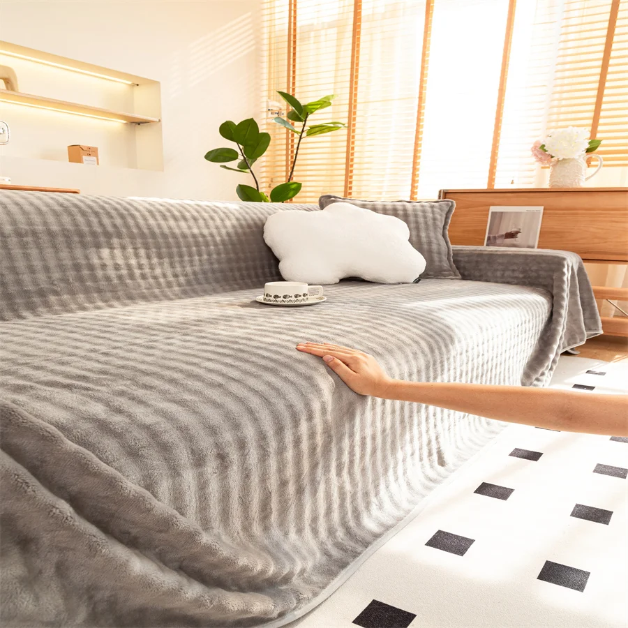 Жаккардовый Чехол Для Дивана Полноразмерный L-образный Пылезащитный Из Ткани Sinele