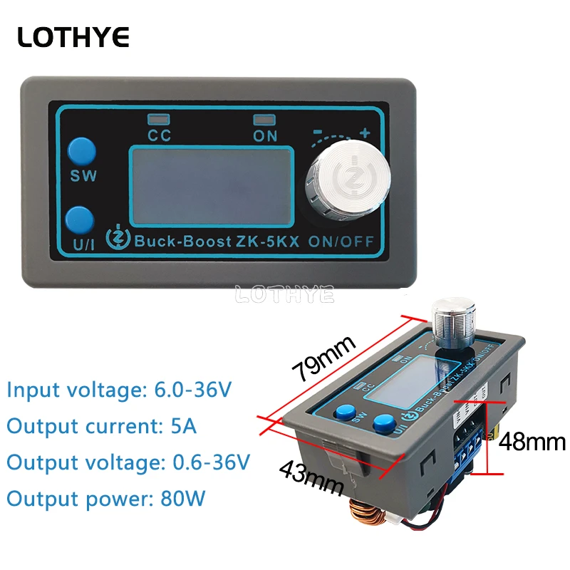 Программируемый источник питания Регулируемый постоянного тока с ЧПУ 5 А 80 Вт 6 0-36