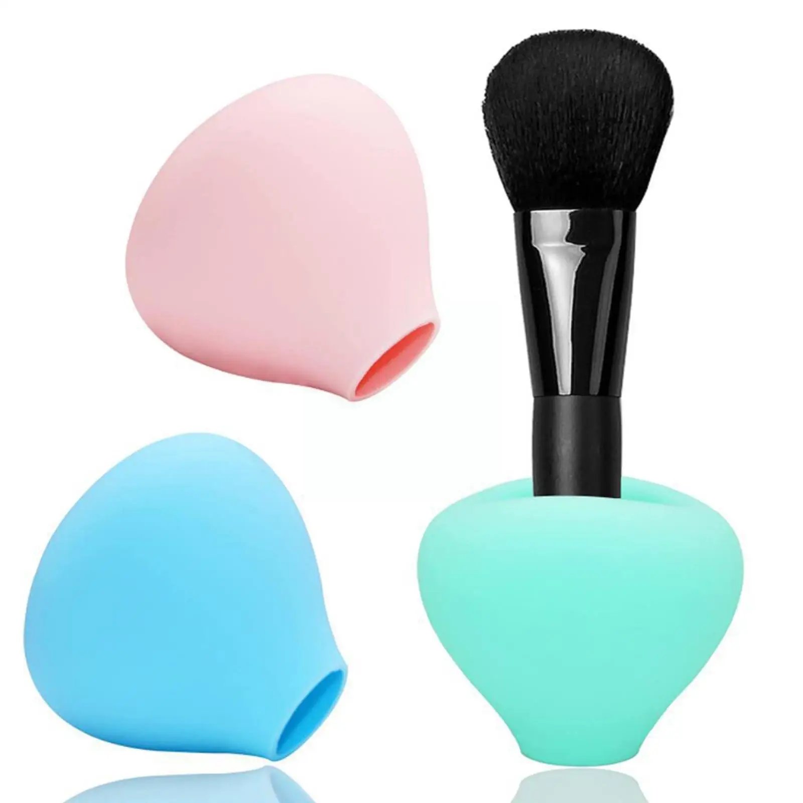

Silicone Makeup Brush Cases Cover Dustproof Travel Makeup Brush Organizer Storage Cases Protective Cover For Women Makeup B Z6Z4