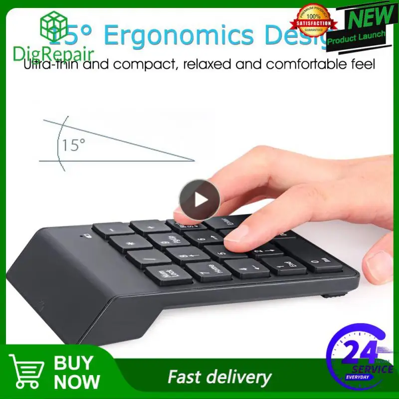 Мини-клавиатура RYRA беспроводная, 18 клавиш, 2,4 ГГц, 1-10 шт.