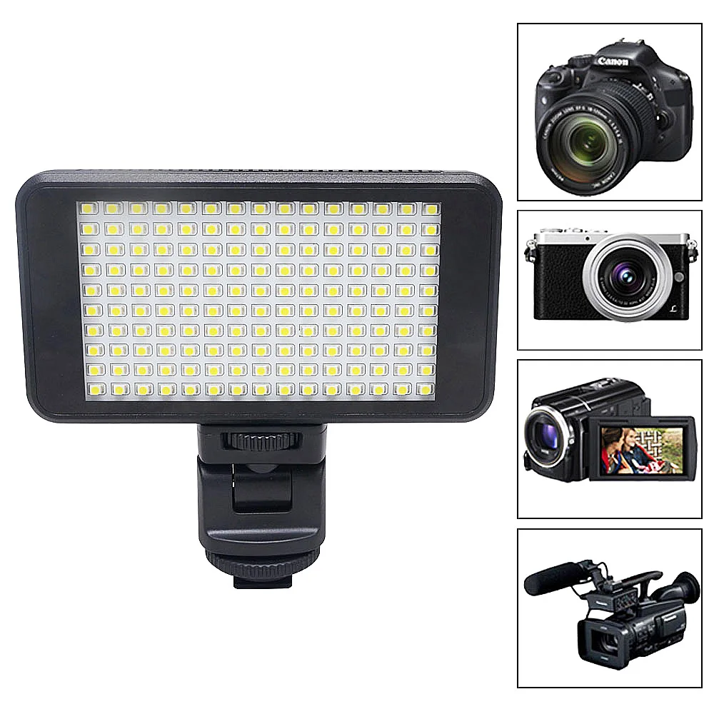 

Mcoplus 120/150 LED Video Light Professional Photography lighting for Canon Nikon DSLR Camera & charge mobile phone ipad