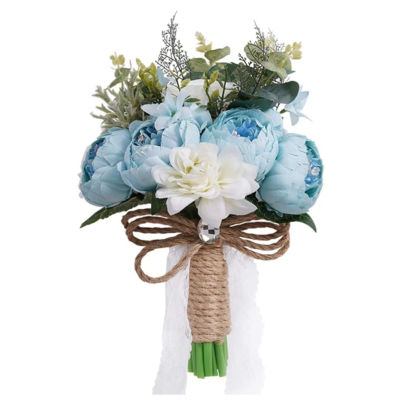 

Romantic Artificial Peony Rose Wedding Bouquet Bridal Holding Bouquets Bride Bridesmaid Bouqeut Wedding Flowers