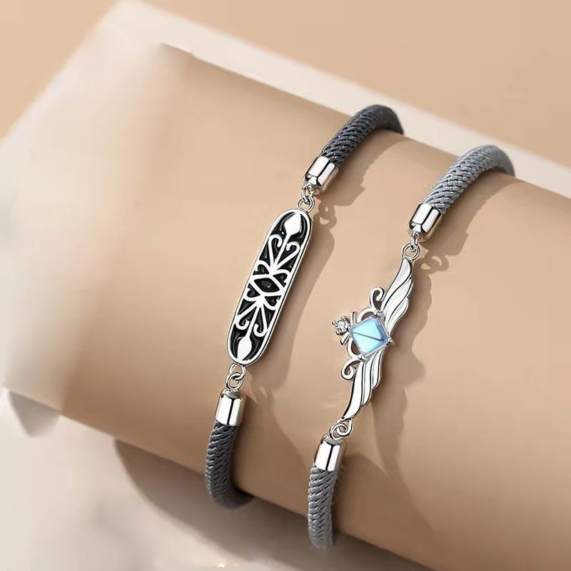 Модный серебряный браслет принцесса рыцарь Корона щит для женщин мужчин Парные