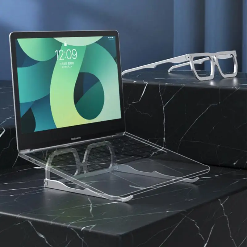 

Adjustable Aluminum Stand Tablet Support Portable Foldable Foldable Portable Desk Holder Aluminum Adjustable Laptop Stand
