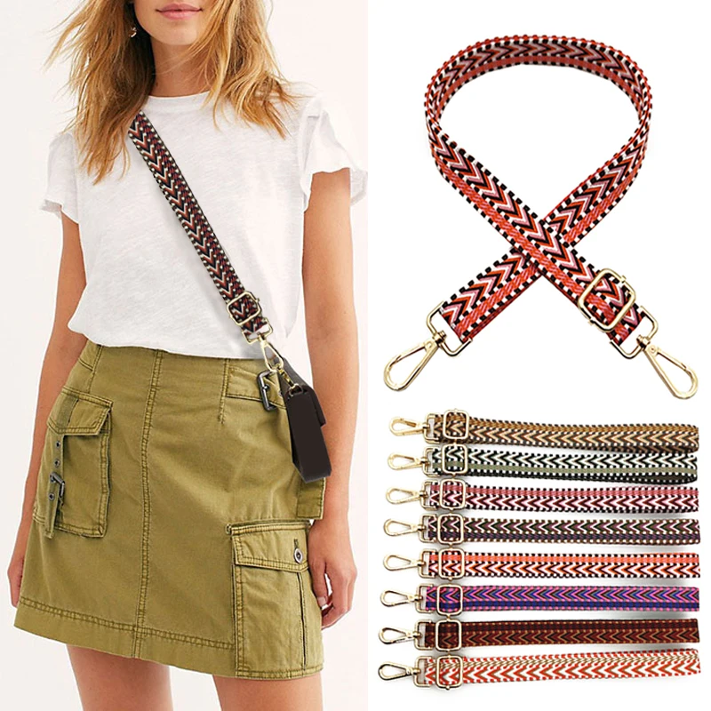 

Ремешок для сумки шириной 2,5 см, регулируемый через плечо, сменный наплечный ремень в богемном стиле