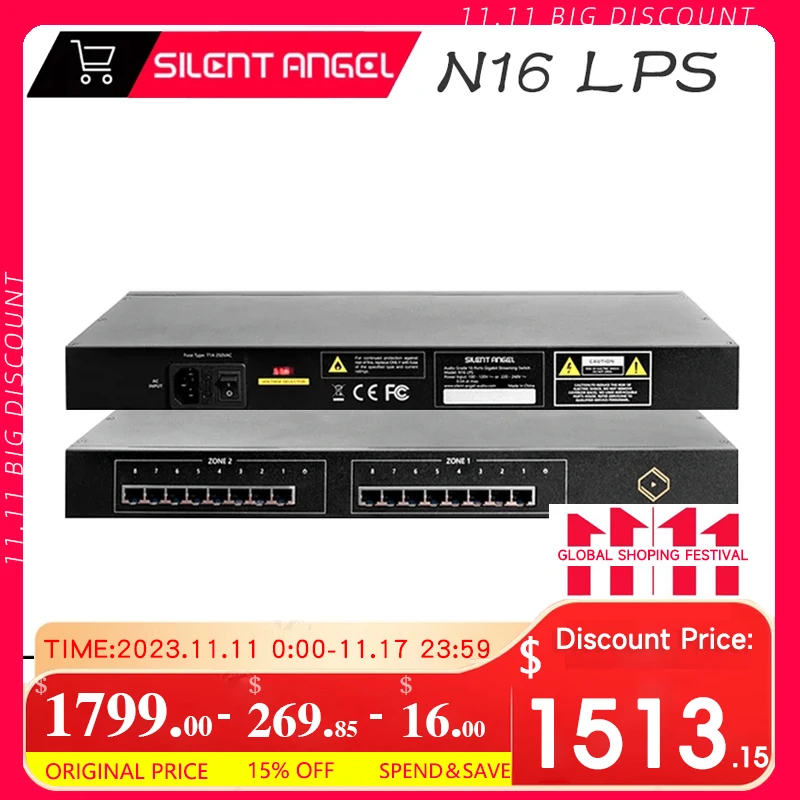 

Бесшумный сетевой коммутатор Ангел Бонн N16 LPS аудио класса линейный тактовый модуль низкошумная основная плата Hi-Fi аудио Высокая точность