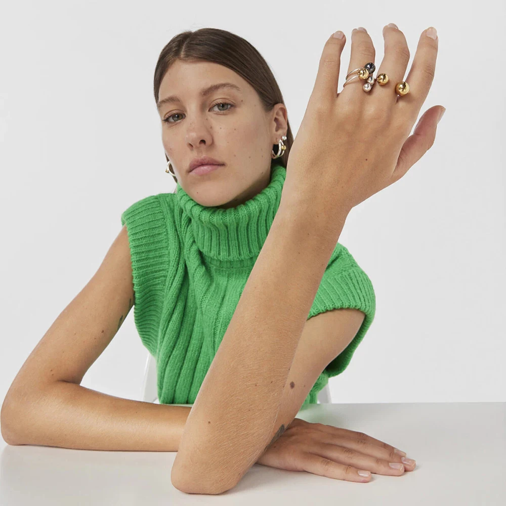 Uworld 316 з нержавіючої сталі, велике масивне серце, квадратне кругле кільце-оберег для жінок, мінімалістичні ювелірні вироби, баг, acier, нестійний подарунок