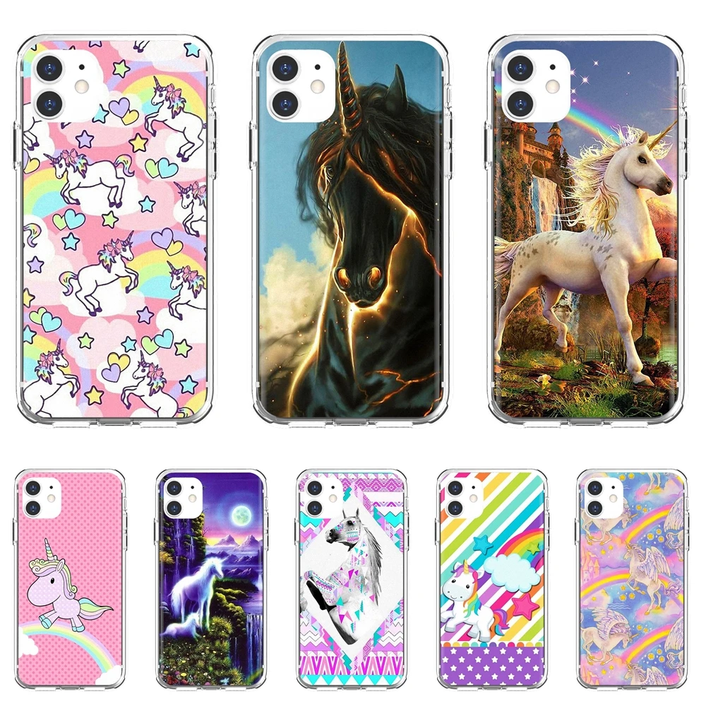 Мягкий чехол пастель-Радуга-розовый-лошадь-пукин-единорог для Samsung Galaxy S10E S20 FE Note 10