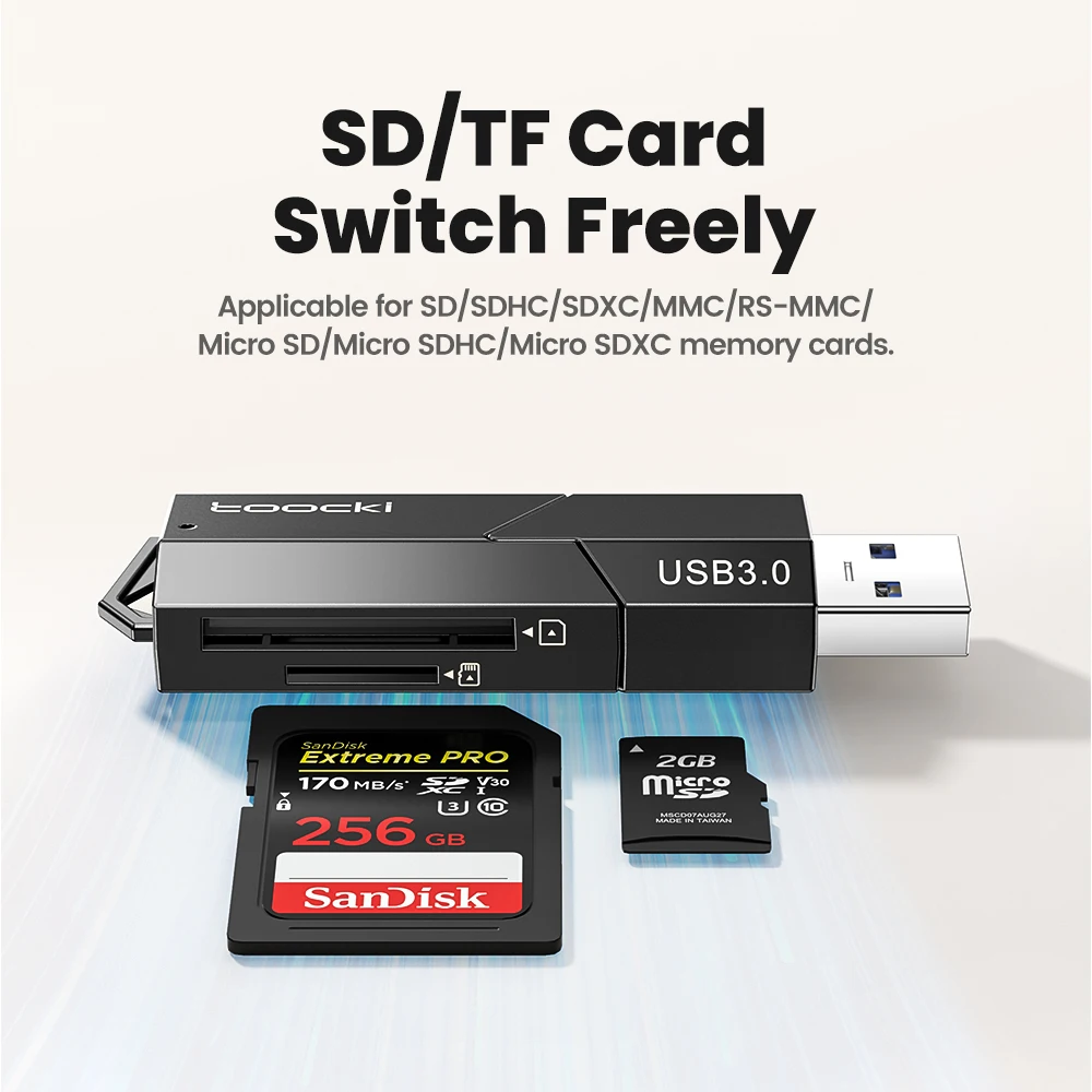 Кардридер Toocki с USB 3 0 на SD Micro TF