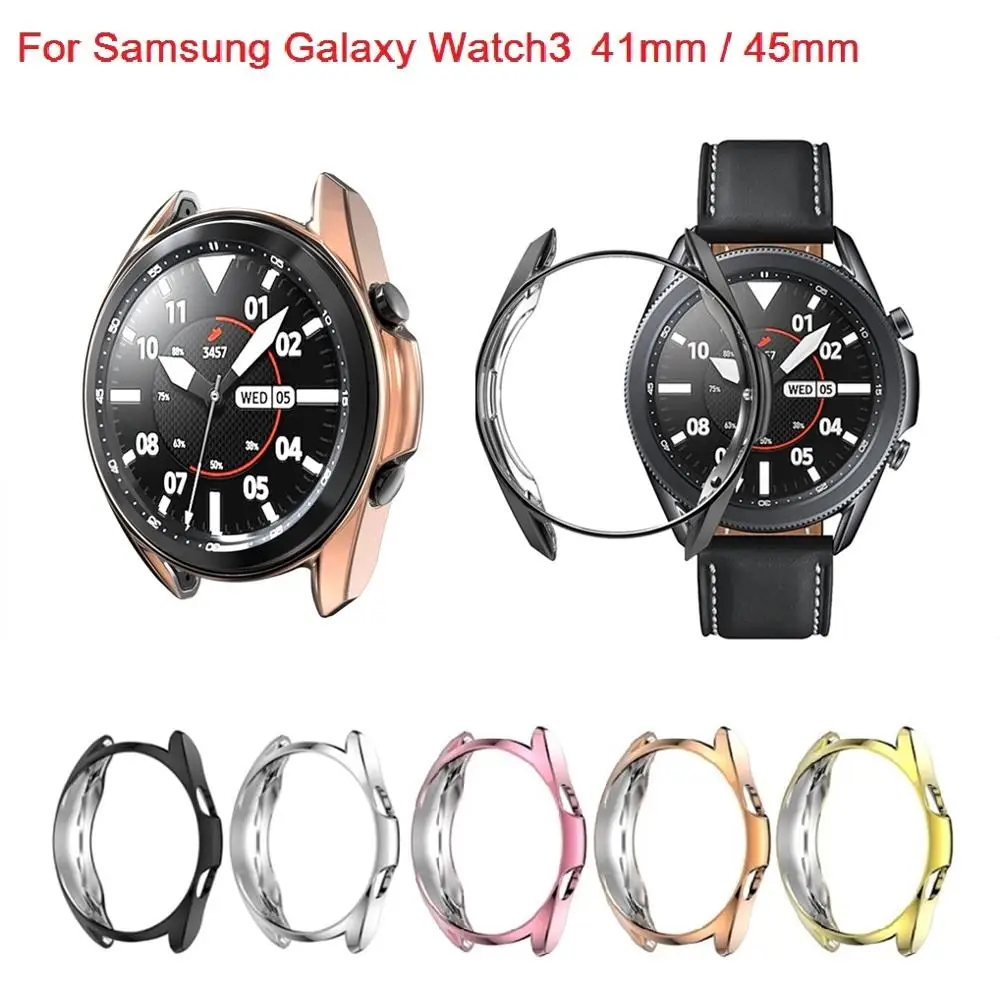 Защитный чехол для Samsung Galaxy Watch 3 45 мм, корпус рамы, аксессуары для умных часов, бампер для Galaxy Watch 3 41 мм, защитный чехол