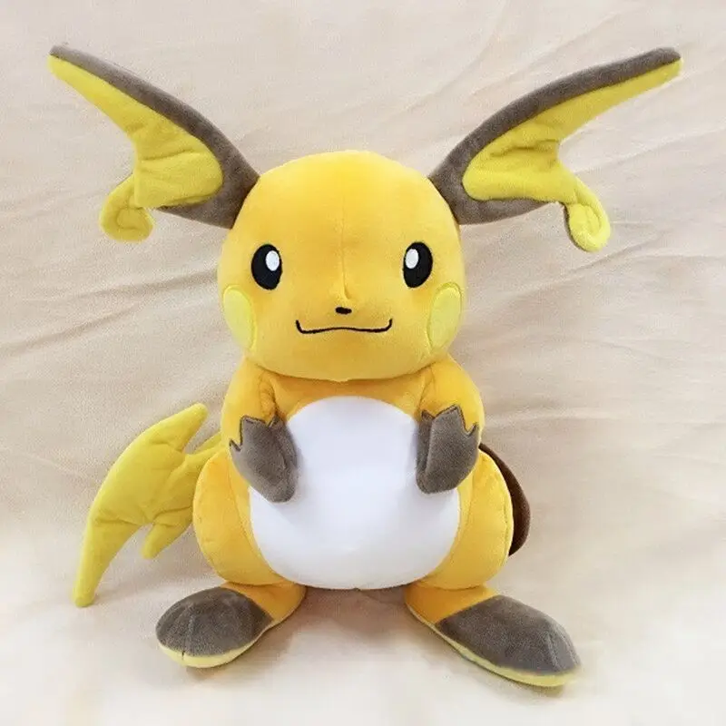 

20CM TAKARA TOMY Pokémon Raichu Pikachu Plush Toy Pokemon Large Doll For Adult Children Holiday Gift for Drop shipping