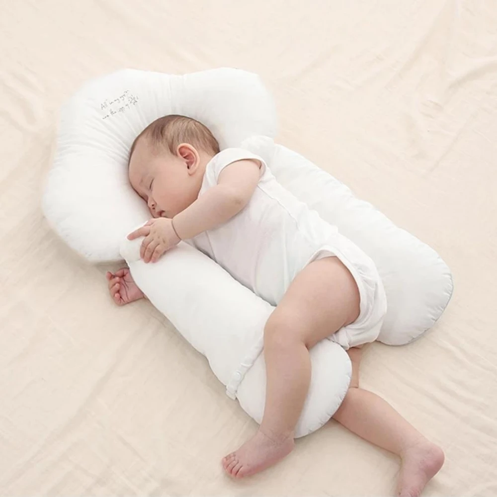 

Baby Flat Head Cushion Cloud Shape Nursing Breastfeeding Crib Pillow For Newborn Baby Pillow Bubble Detached Sleep Positioning