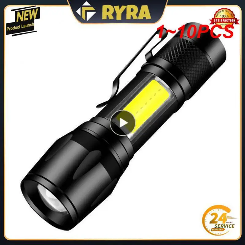 

1 ~ 10 шт., портативный мини-фонарик COB + XPE