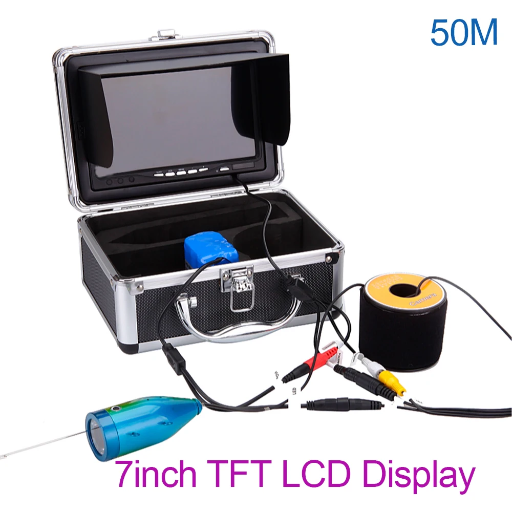 

7 "display HD Viewing Underwater Camera Color Waterproof Camera Viewing Fish Detection 15 Meters 12 White Light WF01 Series