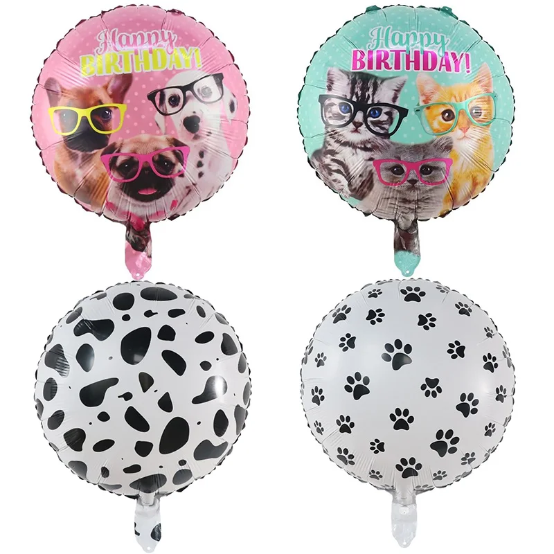 

50pcs Pet Cat Dog Paw Cow Foil Helium Balloons Animal Theme Party Air Globos Baby Shower Kids Birthday Party Supplies Decoration