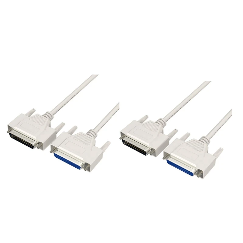 

2X 25Pin DB25 Parallel Male To Female LPT Printer DB25 M-F Cable 1.5M Computer Cable Printer Extending Cable 25 Pin LPT