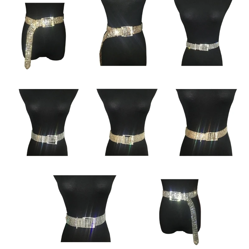 

Belt for Jeans Bling Belts Women Fashion Cowgirl Western Waistband Belt For Dress G5AE