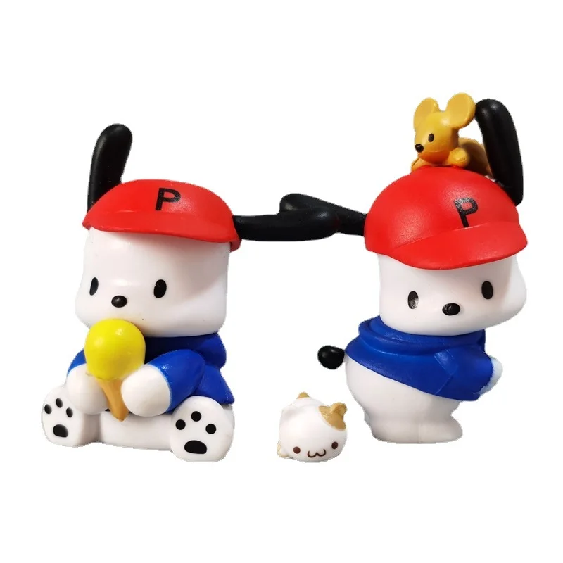 

2Pcs Sanrio Pachacco Cinnamoroll My Melody Ornament Decorate Diy Cake Creative Doll Cute Girl Anime Cartoon Kawaii Gift