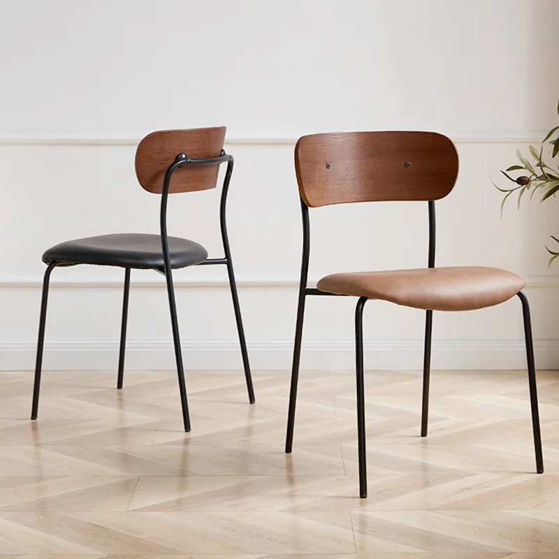 S Garden Black Metal Legs Vintage Portable Chairs Adults Waiting Single Silla Plegable Indoor Supplies