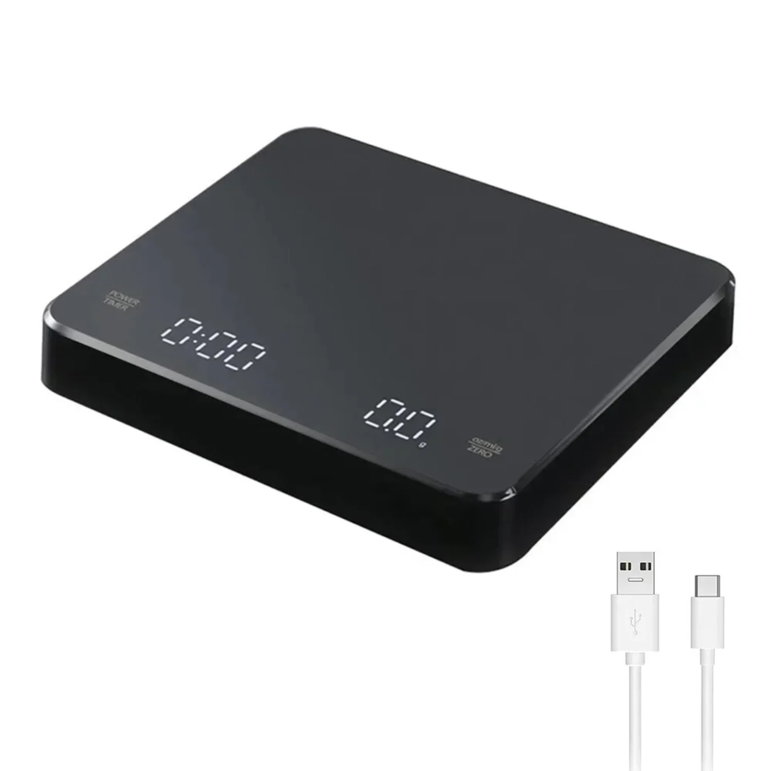 Цифровые весы для кофе с таймером светодиодные эспрессо USB 3 кг макс. Весы 0 1 г
