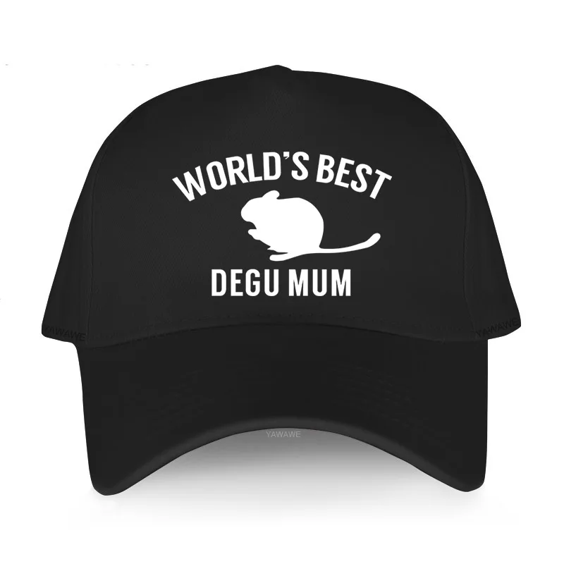 Men's High Quality baseball cap Cotton Classic style fishing hats WORLD'S best degu mum Unisex Funny Design caps drop shipping