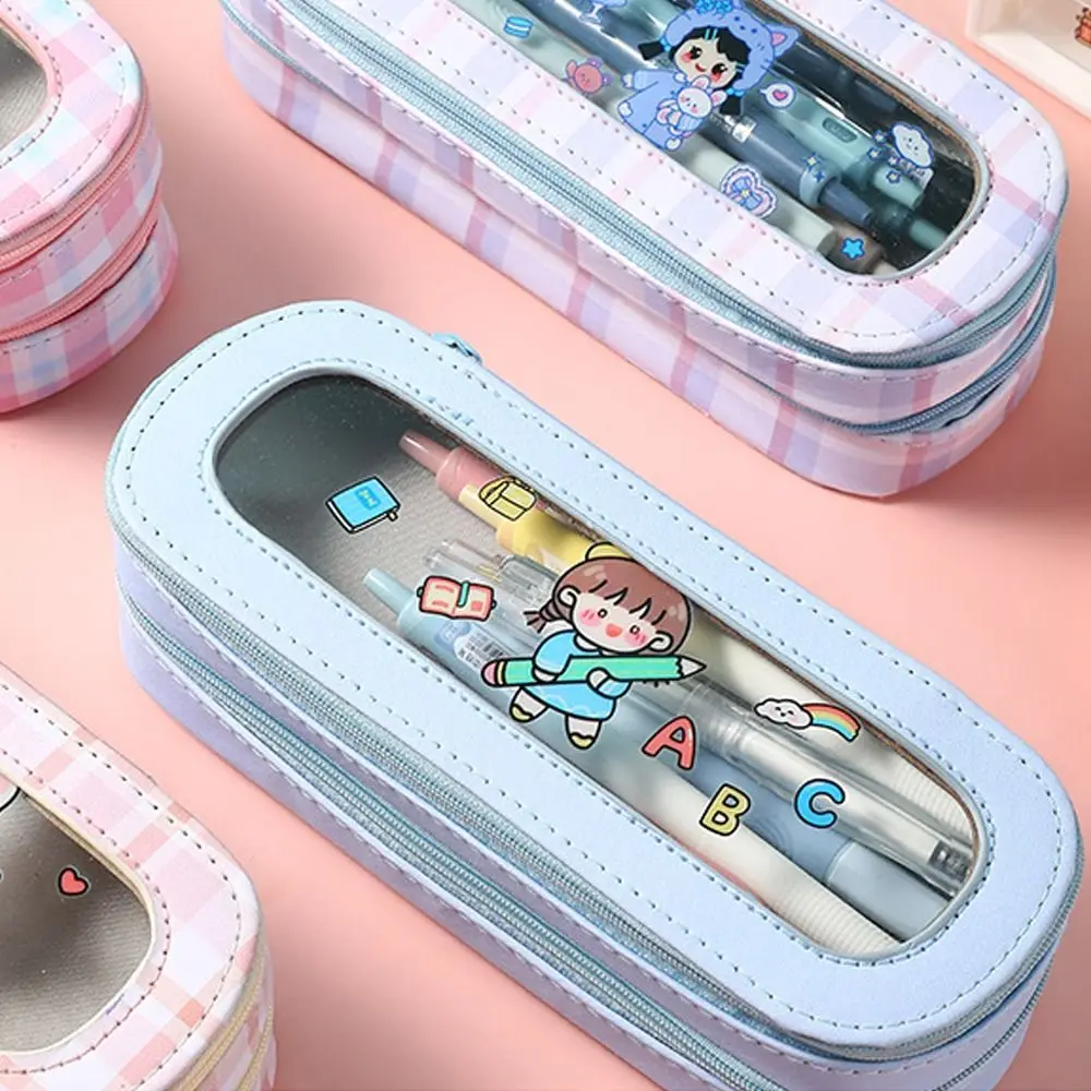 

Двухслойная школьная коробка для канцелярских принадлежностей