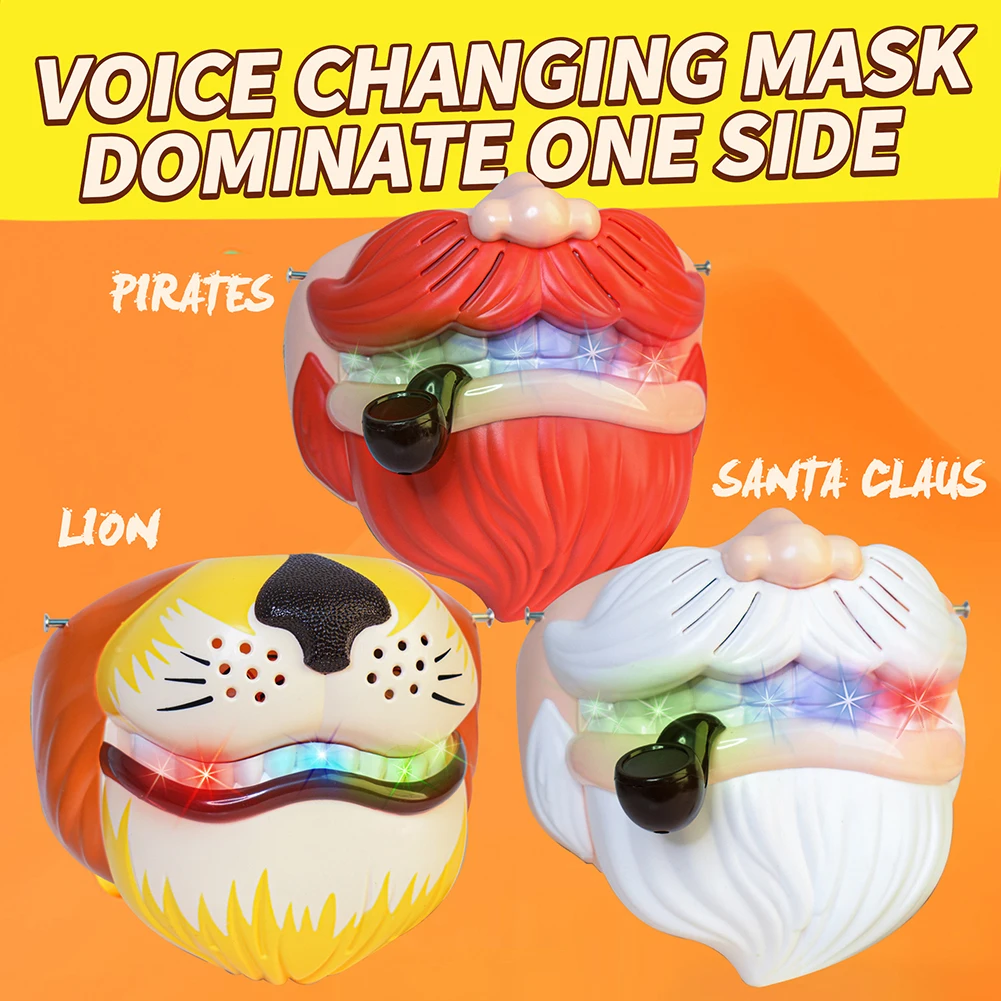 

LED Lights Voice Changing Mask Halloween Christmas Adult Face Cosplay Props