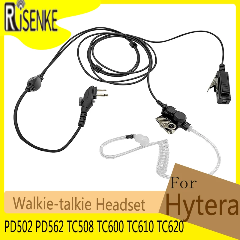 RISENKE BD502i Earpiece for Hytera HYT PD502 PD562 TC508 TC600 TC610 TC620 TC700EX TC900 TC2100 PD482i BD552i Radio Headset