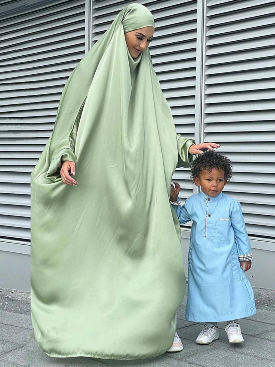 

Eid Ramadan Prayer Garment Muslim Dress Women Abaya Dubai Jilbab Hijab Long Khimar Abayas Islamic Clothing Niqab Djellaba Burka