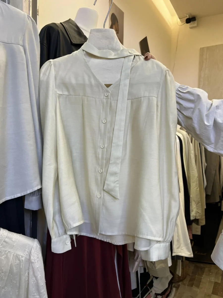 Тринадцать рядов осенней одежды женские новые темпераментные свободные рубашки