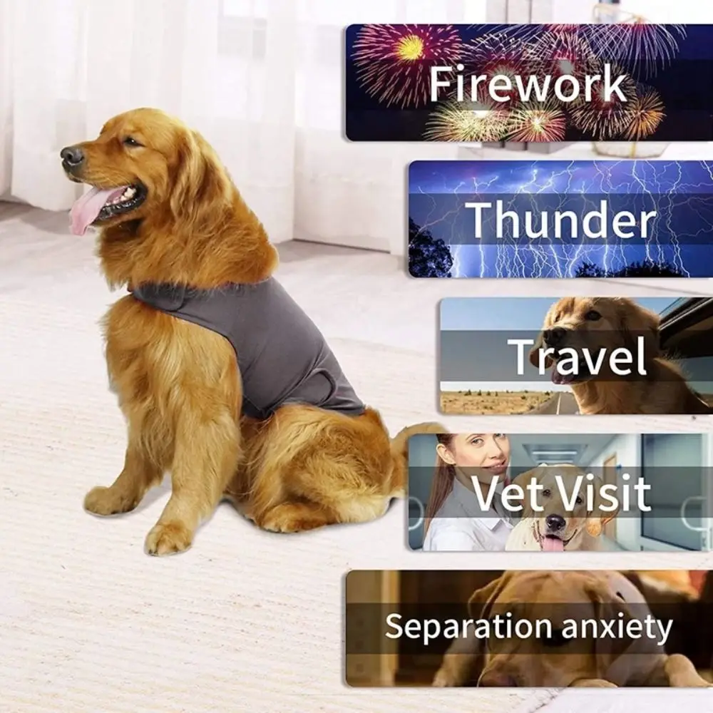 

Cat/Dog Anti Anxiety Clothes Soft Comfortable Pet Calming Coat Shirt Dog Jacket Puppy Vest