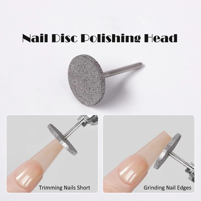 Алмазный твердосплавный шлифовальный диск сверла для ногтей с шлифовальной