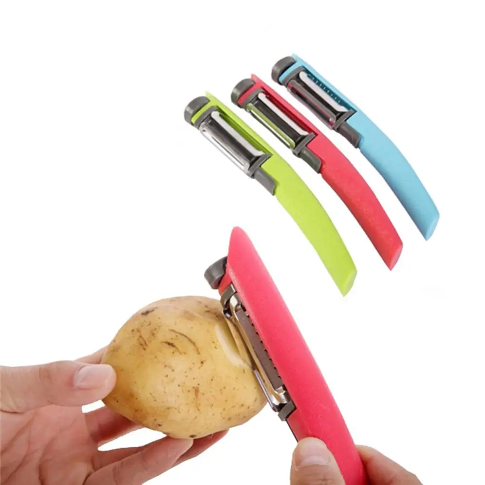 

Kitchen Vegetable Peeler Stainless Steel Melon Planer 3 In1 Rotating Peeler Household Multiple-Function Fruit Vegetable Peeler