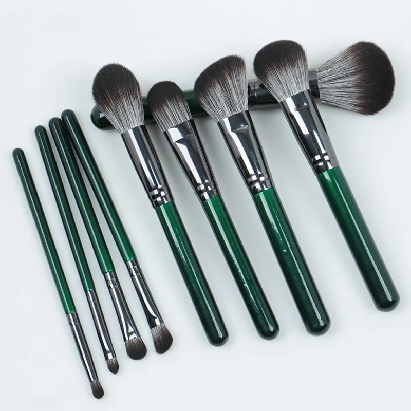 

New 9PCS New Wooden Handle Makeup Brush Set Eyeshadow Brush Set Beauty Makeup Tools Makeup Accessories