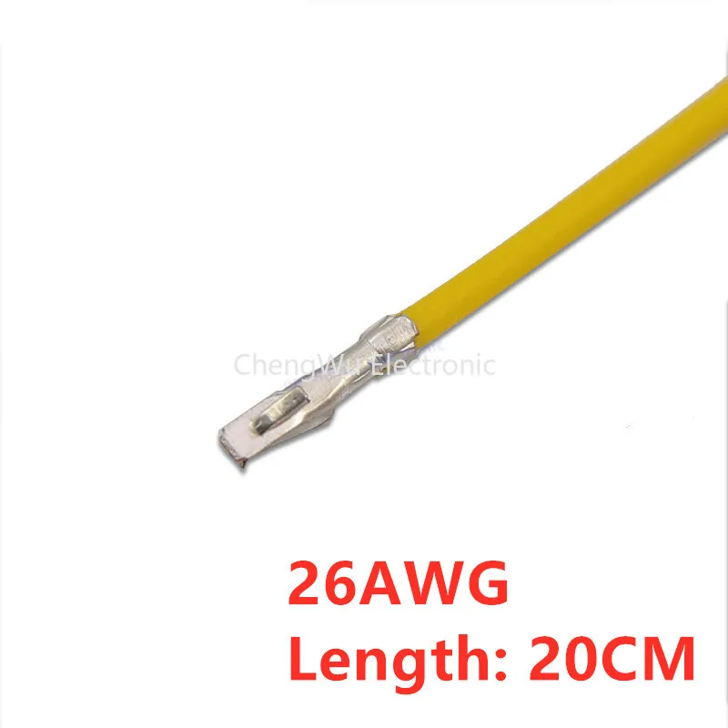 10 шт. PHB 2 0 мм соединительные клеммные кабели разноцветные 26AWG 20 см односторонний