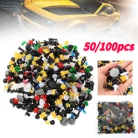 50100pcs car clips fastener screws for cars interior decoration plastic automatic random mix universal plastic